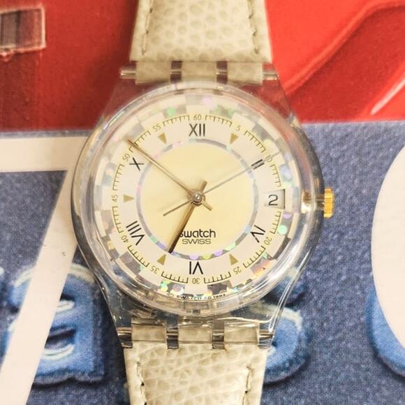 Swatch watch FEATHERS GK403 1994 Standard Gents New old stock - Picture 1 of 7